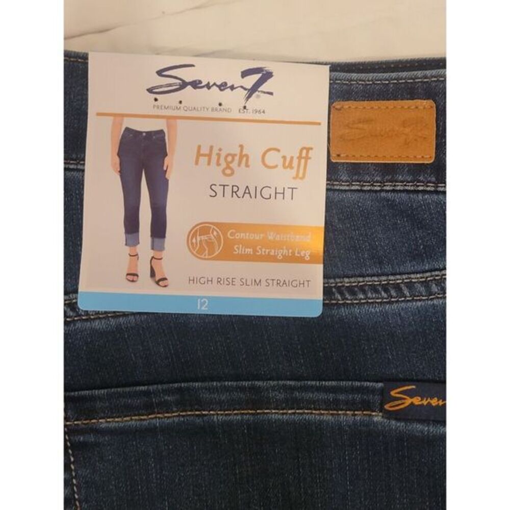 Seven7‎ Tower Straight Cropped jean Straight Leg High Waisted Size 11  New - Picture 2 of 6